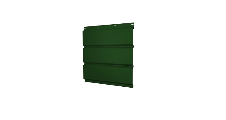 Софит металлический без перфорации 0,5 Satin с пленкой RAL 6005 зеленый мох