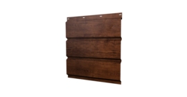 Софит металлический центральная перфорация 0,45 Print Elite с пленкой Cherry Wood TwinColor
