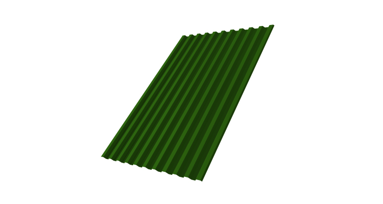 Профнастил С21R 0.45 PE RAL 6002 лиственно-зеленый