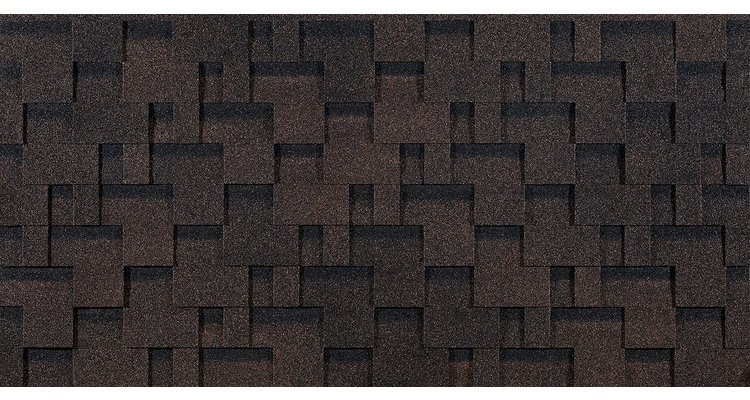 Гибкая черепица Eurasia, Лабиринт, Коричневый