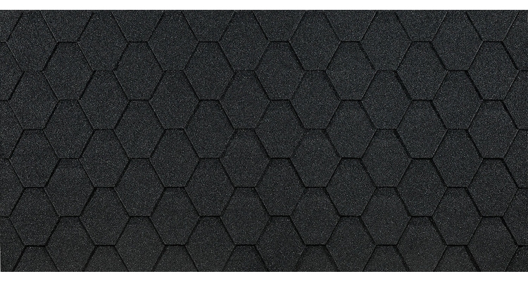 Гибкая черепица Eurasia, Шестигранник, Серый