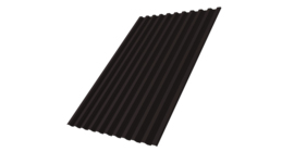 Профнастил С21R 0,5 Satin Мatt RAL 9005 черный