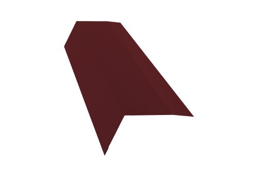 Планка карнизная 100х65 0,45 PE с пленкой RAL 3005 красное вино (2м)