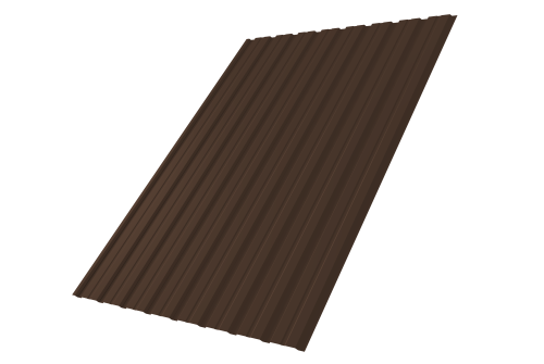 Профнастил С10В Дачный PE RAL 8017 шоколад