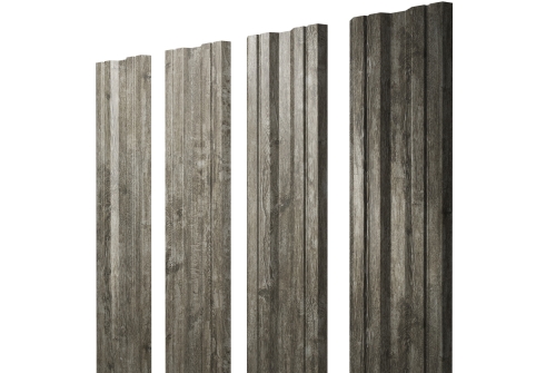 Штакетник Twin с прямым резом 0,45 Print Elite Nordic Wood TwinColor
