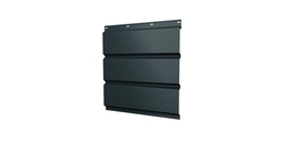 Софит металлический без перфорации 0,5 GreenCoat Pural BT, matt с пленкой RAL 7016 антрацитово-серый