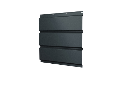 Софит металлический без перфорации 0,5 Satin с пленкой RAL 7016 антрацитово-серый
