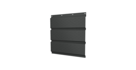 Софит металлический полная перфорация 0,5 GreenCoat Pural BT, matt с пленкой RAL 7016 антрацитово-серый