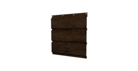 Софит металлический полная перфорация 0,45 Print Elite с пленкой Antique Wood TwinColor