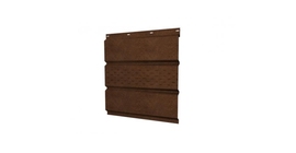 Софит металлический центральная перфорация 0,45 Print Elite с пленкой Antique Wood TwinColor