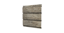 Софит металлический центральная перфорация 0,45 Print Elite с пленкой Nordic Wood TwinColor