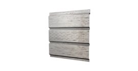 Софит металлический центральная перфорация 0,45 Print Elite с пленкой Snow Wood TwinColor