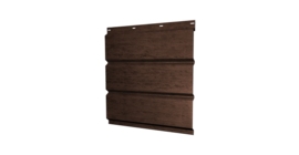 Софит металлический центральная перфорация 0,45 Print Premium с пленкой Antique Wood TwinColor
