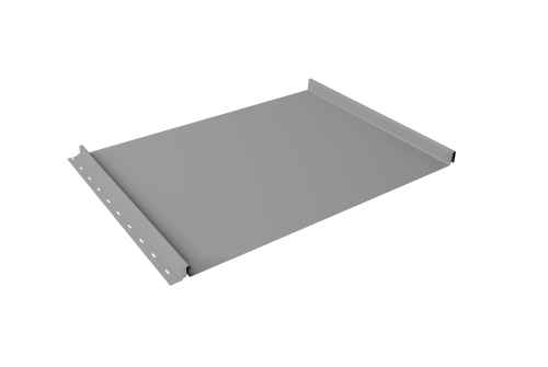 Кликфальц Grand Line 0,5 PE с пленкой на замках RAL 7004 сигнальный серый