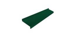 Отлив простой 100 0,5 Satin с пленкой RAL 6005 зеленый мох (2м)