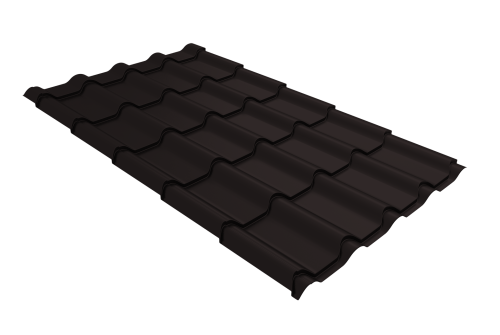 Профиль волновой Камея (Kamea) 0,45 Drap TX RAL 9005 черный