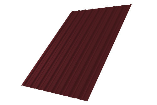 Профнастил С10A 0,5 Satin Matt TX RAL 3005 красное вино