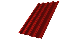 Профнастил НС44 0,5 Satin RAL 3011 коричнево-красный