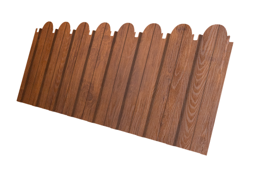 Профнастил C10A фигурный 0.4 Print Premium с пленкой Golden Wood Fresh TwinColor