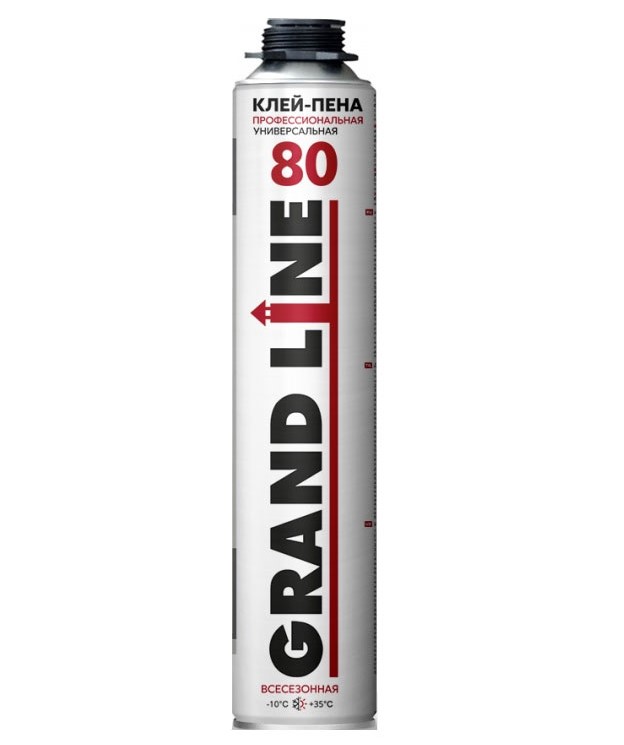 Клей-пена профессиональная универсальная Grand Line 80, 750мл