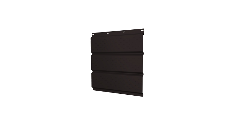 Софит металлический полная перфорация 0,5 Satin Matt TX с пленкой RAL 9005 черный