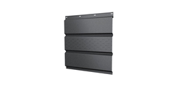 Софит металлический центральная перфорация 0,5 Satin Matt TX с пленкой RAL 7024 мокрый асфальт