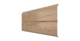Софит Металл Профиль перфор. Lбрус-XL-14х335 (ECOSTEEL_T-12-Орех-0.45)