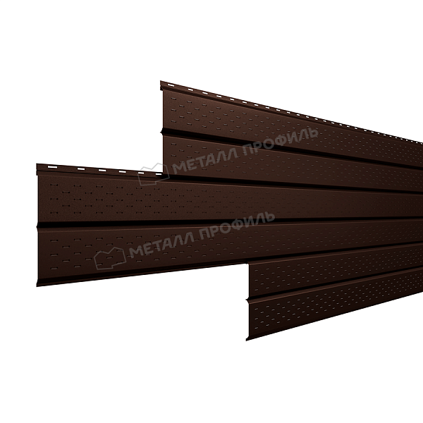 Софит Металл Профиль Lбрус-15х240 (VALORI-20-DarkBrown-0.5)