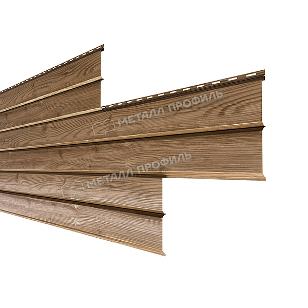 Сайдинг Металл Профиль Lбрус-XL-В-14х335 (ECOSTEEL_T-01-Кедр-0.5)