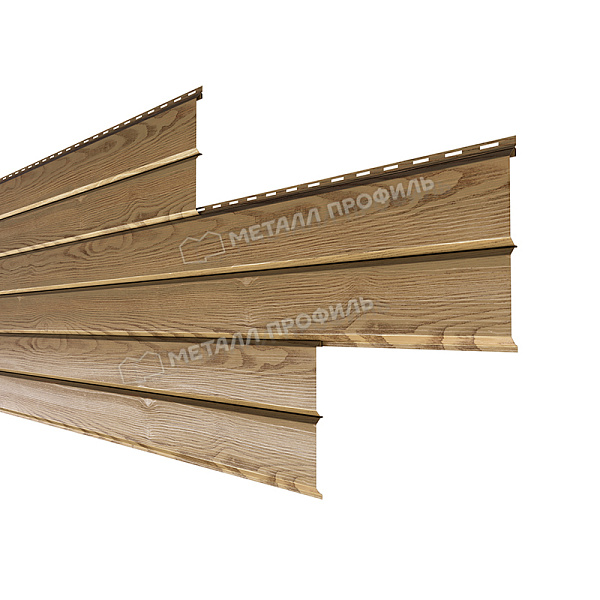 Сайдинг Металл Профиль Lбрус-XL-В-14х335 (ECOSTEEL_T-01-Сосна-0.5)