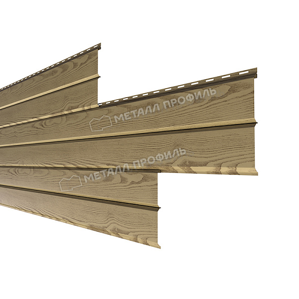Сайдинг Металл Профиль Lбрус-XL-14х335 (ECOSTEEL_MA-01-Сосна-0.5)