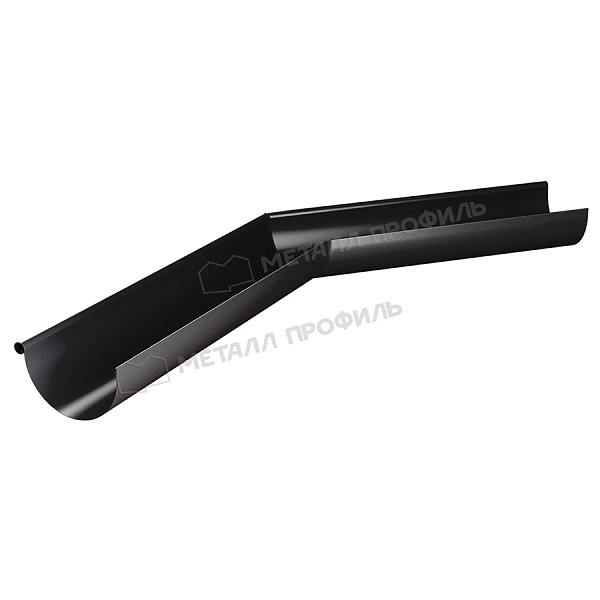Угол желоба наружный 135 градусов Металл Профиль PURMAN BLACK EDITION D125 RAL 9005