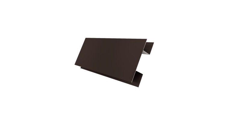 Планка H-образная Экобрус 0,45 Drap TX RR 32 темно-коричневый (3м)