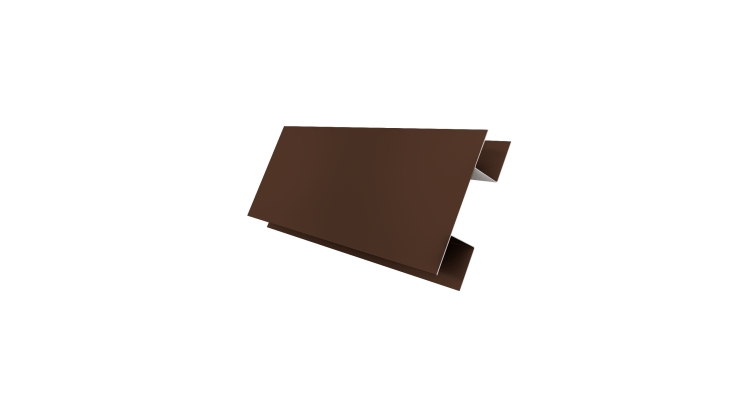 Планка H-образная Экобрус 0,5 Drap TX RAL 8017 шоколад (2м)