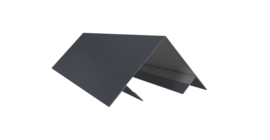 Планка угла внешнего составная верхняя 0,5 Satin Matt RAL 7024 мокрый асфальт (2м)