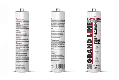 Герметик Grand Line Professional гибридный MS 300мл RAL 9003 сигнальный белый