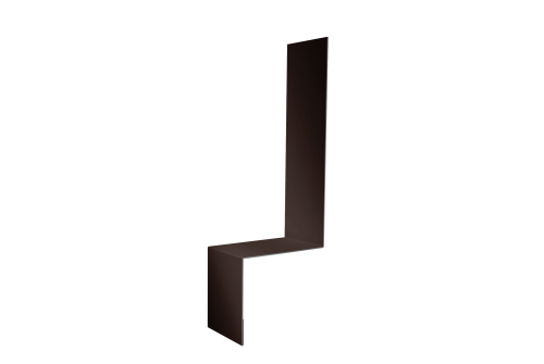 Планка примыкание боковое фальц 0,45 Drap TwinColor RAL 8017 шоколад (3м)