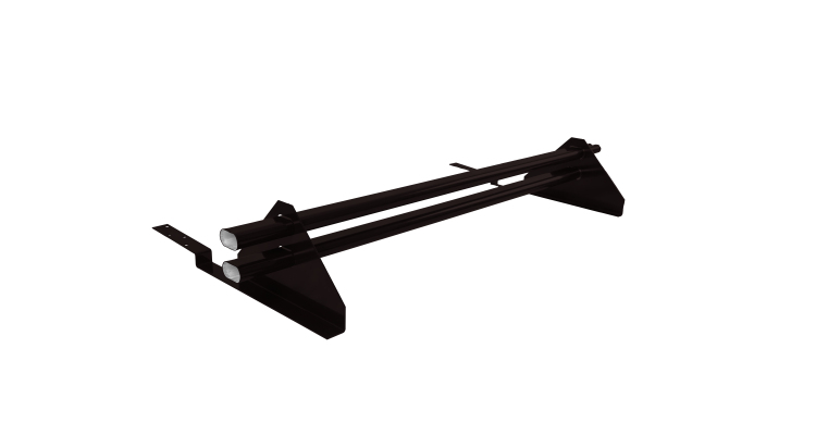 Снегозадержатель трубчатый для композитной черепицы Roman RAL 9005 (1м)