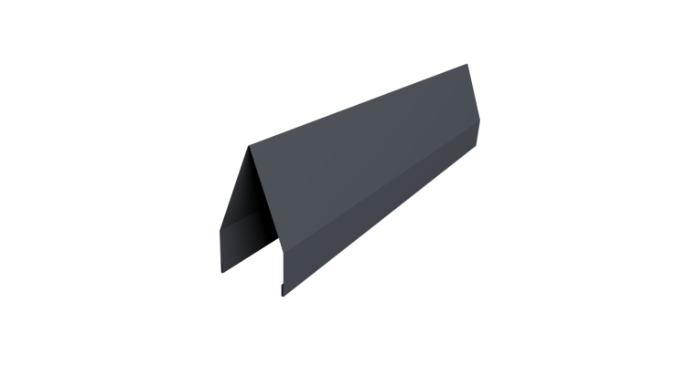 Ламель забора жалюзи Tokyo 0,45 Drap TwinColor RAL 7024 мокрый асфальт