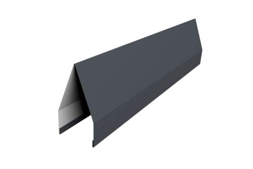 Ламель забора жалюзи Tokyo 0,5 Satin Matt TX с пленкой RAL 7024 мокрый асфальт