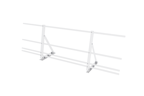 Ограждение кровельное со снегозадержателем на фальц Optima 0,65х2м RAL 9003