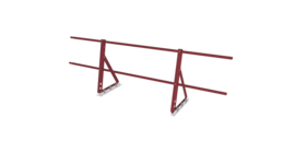 Ограждение кровельное на фальц Optima 0,65х2м RAL 3011