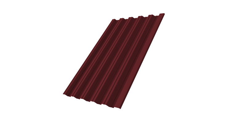 Профнастил HC35R 0,7 PE RAL 3005 красное вино